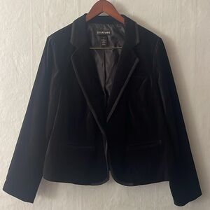 Lane Bryant Black Velvet Jacket size 18